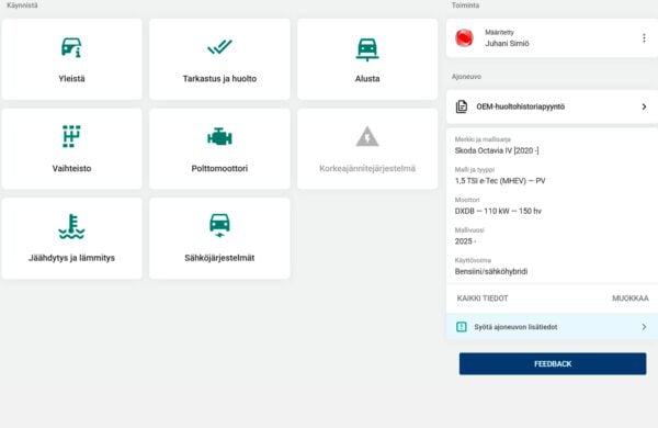 Hella Gutmann macsData-Premium näyttö 2