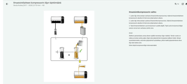 macsdata ac kompressorin vaihto-ohje