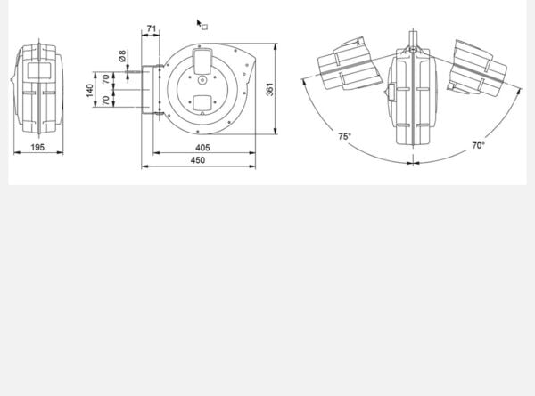 mitat Orion 53640 voimavirtakelalle