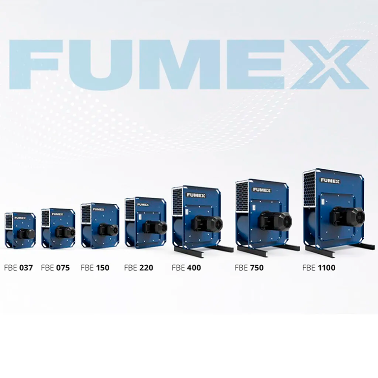 erikokoiset Fumex FBE poistopuhaltimet