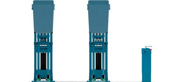 Nussbaum Uni Lift 5000 NT nostin ajosuunnasta kuvattuna