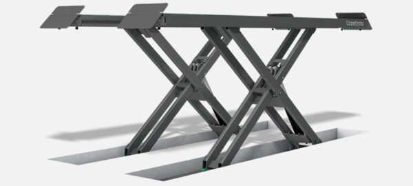 Nussbaum Uni Lift 5000 NT harmaana ja uppoasennettuna