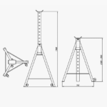 NordLift SP-8500 akselipukin mittapiirros