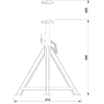 AC AB16-290 akselipukin mittapiirros