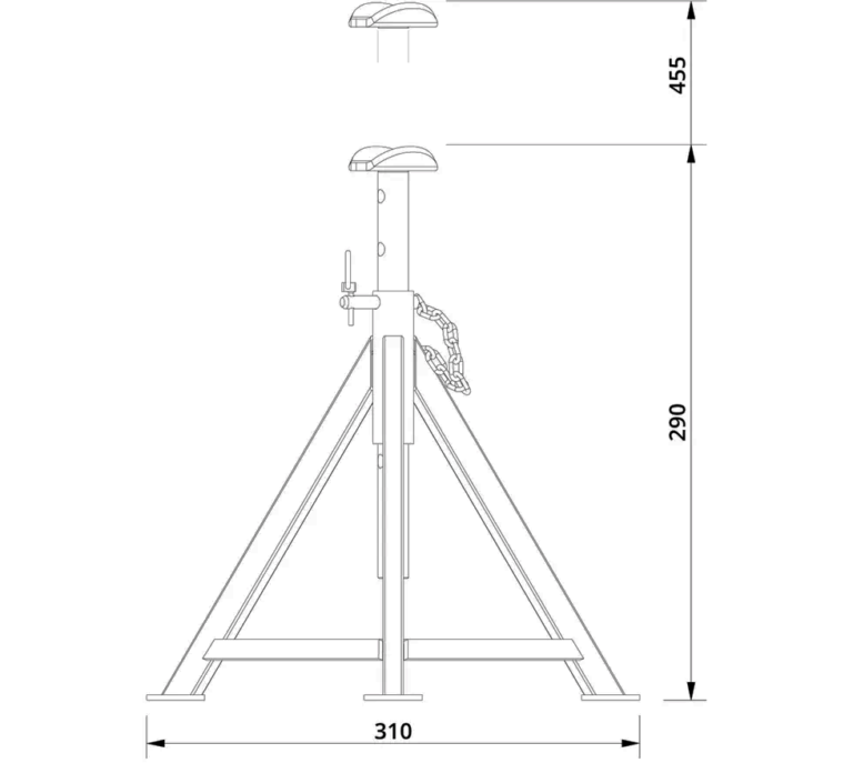 AC AB16-290 akselipukin mittapiirros