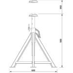 akselipukki AC AB8-580 mitat