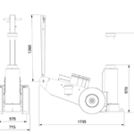 hallitunkin mitat, AC Hydraulic 100-1H