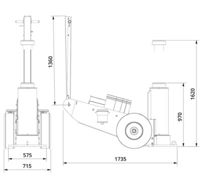 mittapiirros AC Hydraulic 150-1H hallitunkki