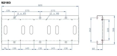 Orion 92183 letkukelojen asennuskasetin mitat