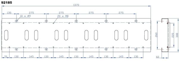 asennuskasetin mitat Orion 92185