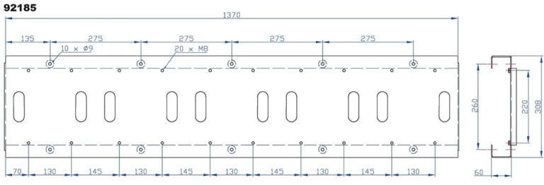 asennuskasetin mitat Orion 92185