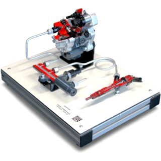 polttoainejärjestelmän havainnemalli AutoEDU Diesel Common Rail