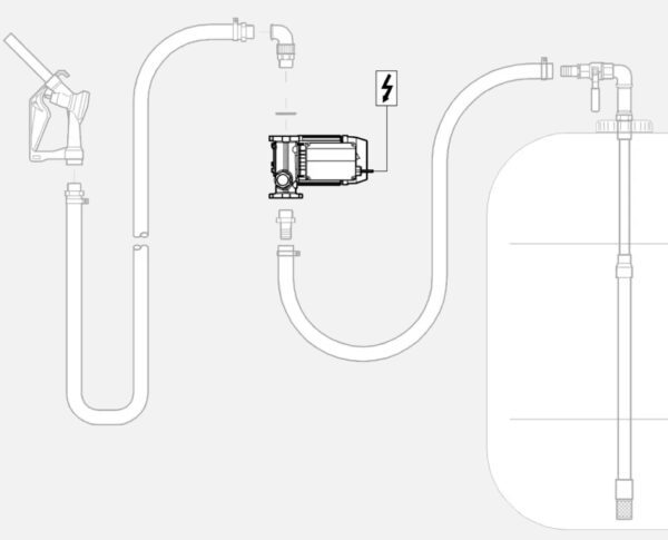 Orion diesel siirtopumpun käyttö