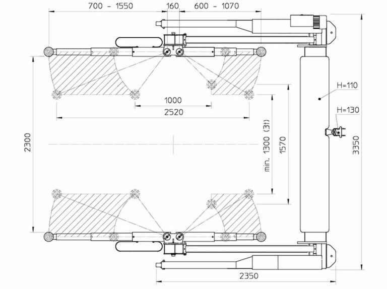 FHB3000-04 SL 2300 mittapiirros