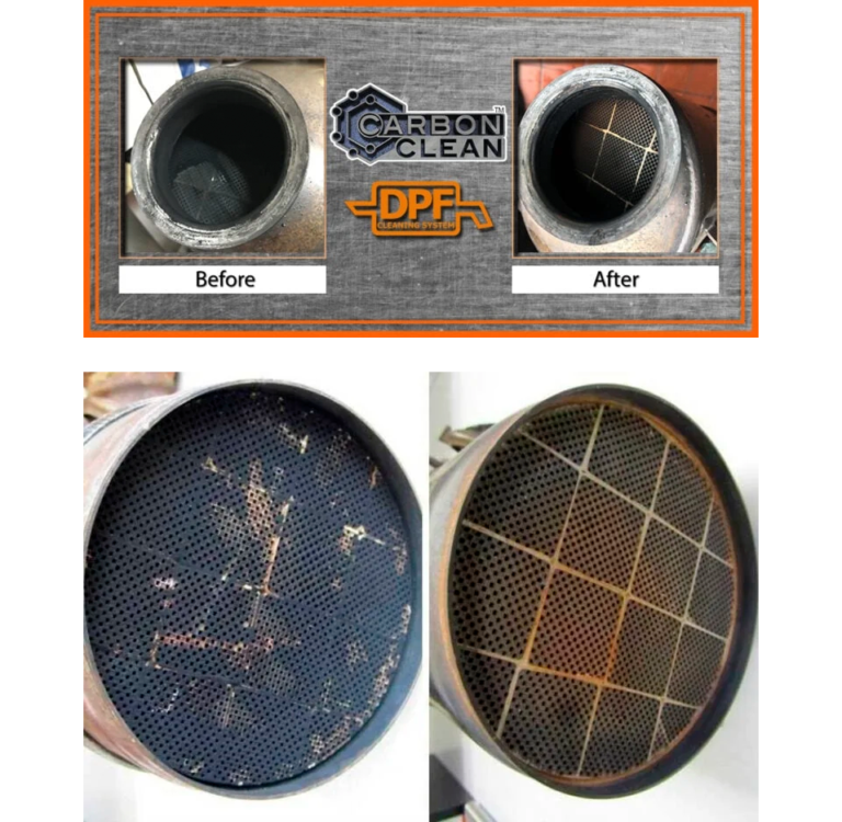 suodattimet puhdistettuina Carbon Clean DCS DPF