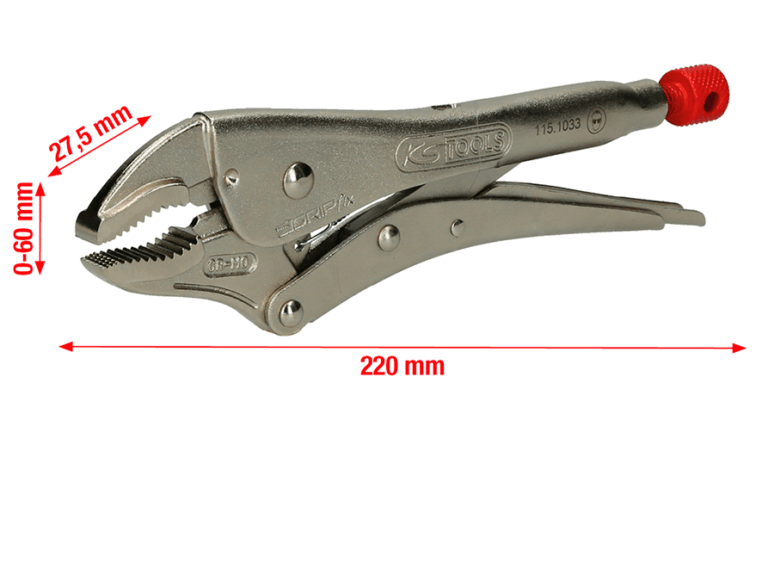 115.1033 lukkopihdin mitat, KS Tools