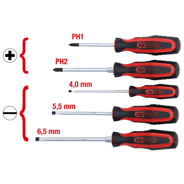 5-osainen sarja meisseleitä KS Tools