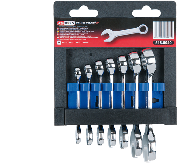 7-osainen kiintolenkkisarja KS Tools 518.0040