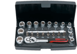 1/4" hylsysarja KS Tools 911.0623