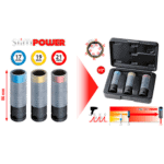 Alumiinivannehylsysarja KS Tools, 3 kpl