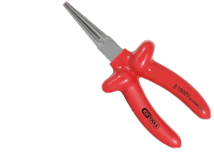 KS Tools kärkipihti, suora, 160 mm. VDE korkeajännitetöihin 1000 V