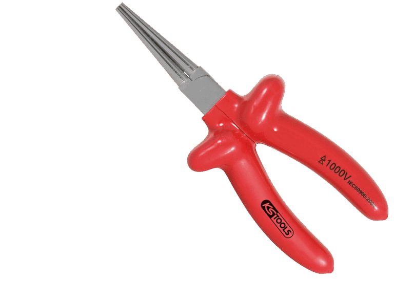 KS Tools kärkipihti, suora, 160 mm. VDE korkeajännitetöihin 1000 V
