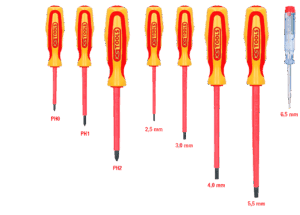 ruuvitalttasarja KS Tools 117.0550 korkeajännitetöihin, 1000 V