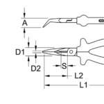 korkeajännite pihtien mitat, KS Tools 117.1292