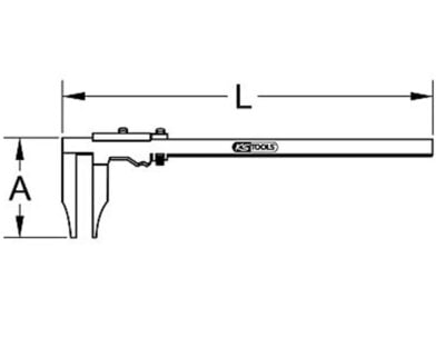 KS-Tools 300.0546 työntömitan mitat