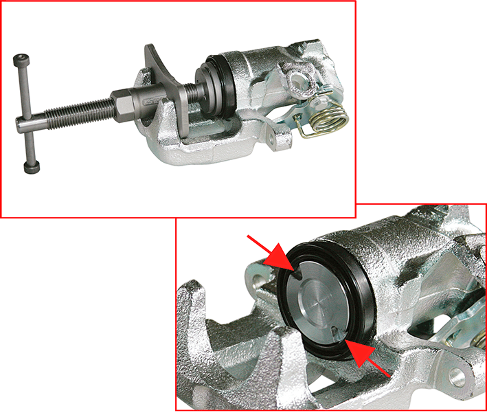 jarrumännän puristus KS Tools sarjalla