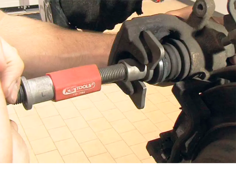 jarrumännän puristinsarjan käyttö, KS Tools 150.1965