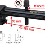 KS-Tools moniurahihnapyörän ulosvetäjän mitat