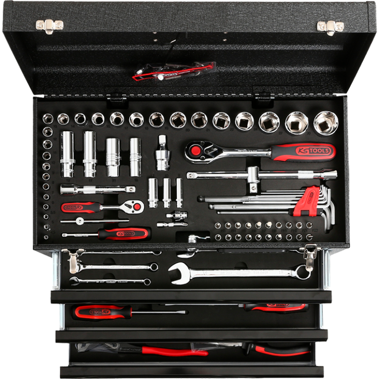 KS Tools 918.0200 työkalusarja kantolaatikossa