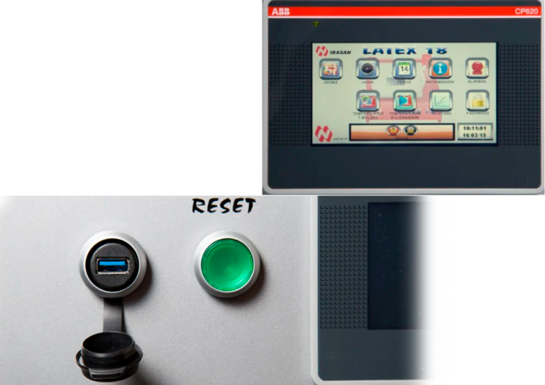 vulkanointikoneen käyttö , Ibasan Latex 18