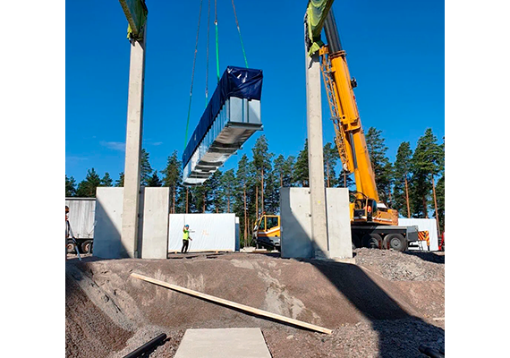 kasetin nosto alustalle AC Hydraulic UL