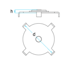 nostoadapterin mitat, Tesla Model 3, Model Y