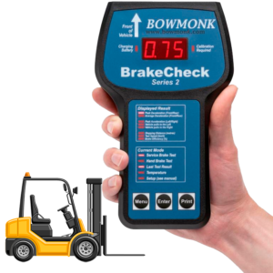 hidastuvuusmittari trukeille Bowmonk BrakeCheck FLT