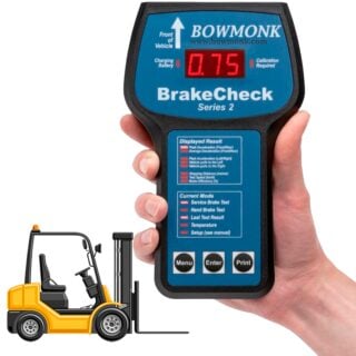 hidastuvuusmittari trukeille Bowmonk BrakeCheck FLT