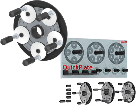 QuickPlate säädettävä tappilaippasarja