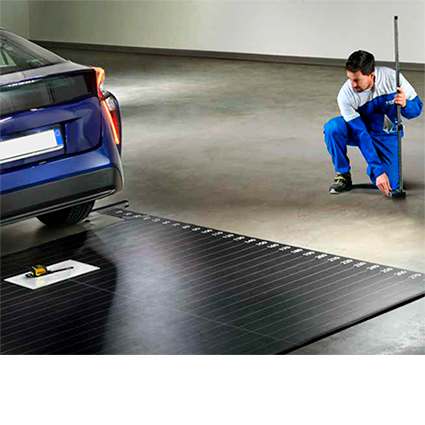 kalibrointikartion telineen käyttö Texa S12616