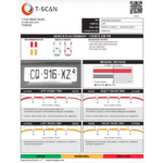 renkaiden skannauksen testitulos T-Scan Treadspec Drive