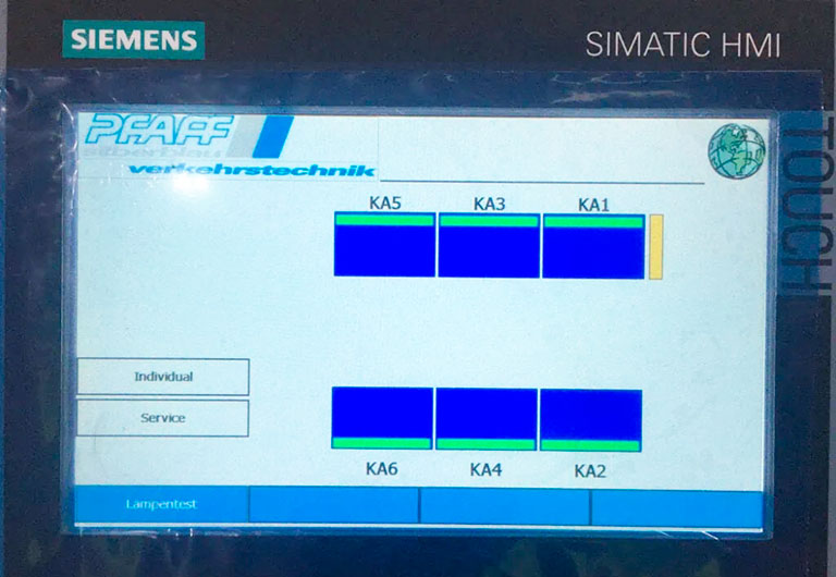 huoltotasojen kosketusnäyttö Dendro Lift