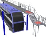 sähköbussin huoltotason portaat, Dendro Lift