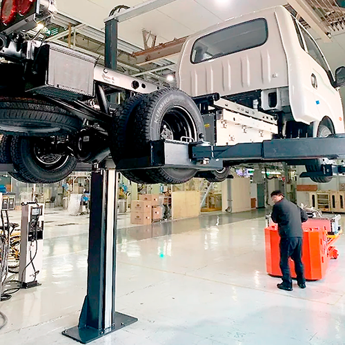 nostohaarukka Nussbaum 2-pilarinostimeen