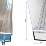 Pienen tippakaukalon mittapiirros