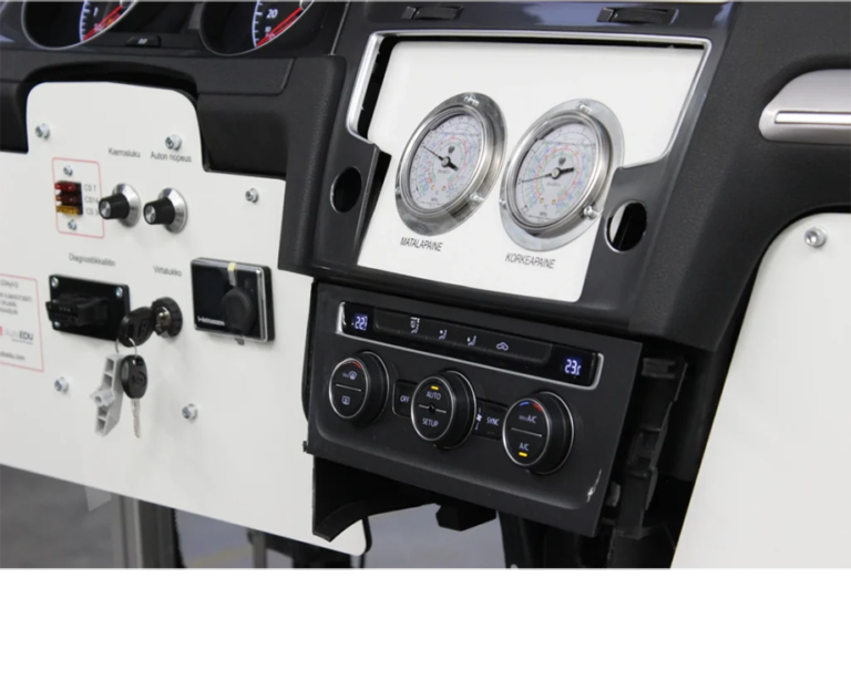 Climatronic R1234yf ilmastointijärjestelmän simulaattori lisälämmittimellä, AutoEDU