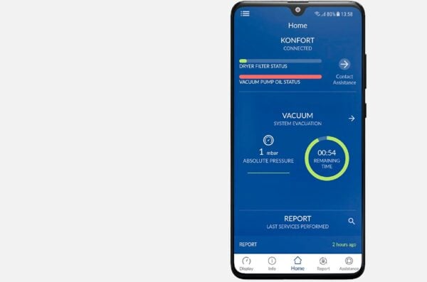puhelin sovellus Texa Konfort 780 Touch BI-GAS