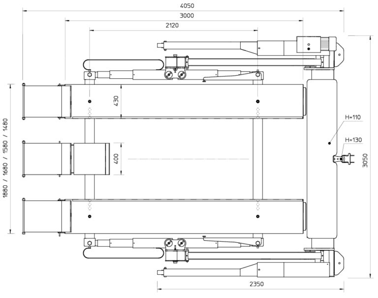 FHB3000SS-2000 + FA3PR220 kiinteistönhuoltokonenostin