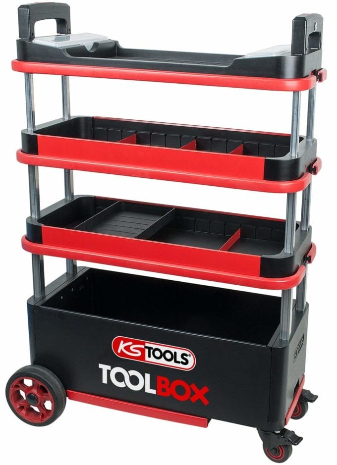 KS Tools Toolbox työkaluvaunun ominaisuudet