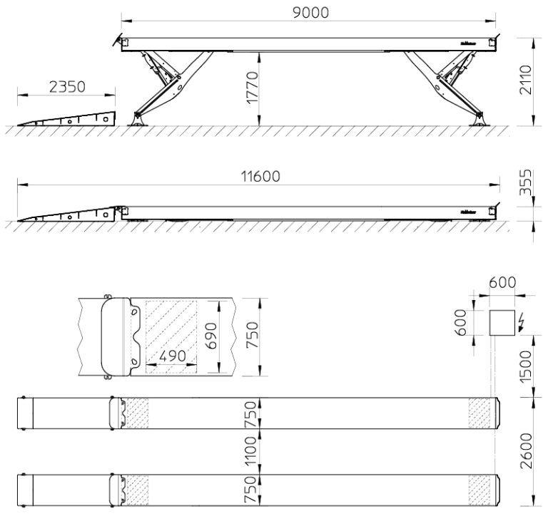 HDS25-9000 mitat